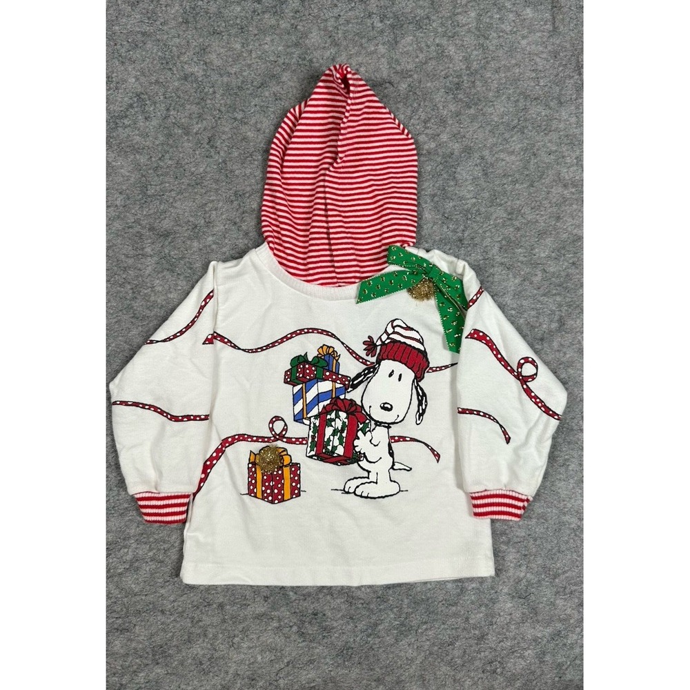 Vintage Snoopy Dog Baby Long Sleeve Christmas Size 18 Months